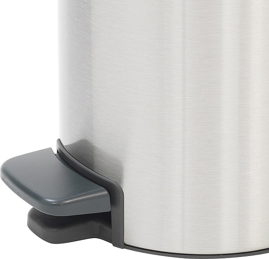 Brabantia NewIcon Мусорное ведро с педалью, нержавеющая сталь на 3л, цвет: стальной матовый FPP 112164