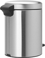 Brabantia NewIcon Мусорное ведро с педалью, нержавеющая сталь на 3л, цвет: стальной матовый FPP 112164