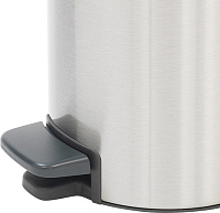 Brabantia NewIcon Мусорное ведро с педалью, нержавеющая сталь на 3л, цвет: стальной матовый FPP 112164
