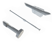 Wasserkraft Карниз для ванной, телескопический 110-200 см, цвет: хром глянцевый SC-461120