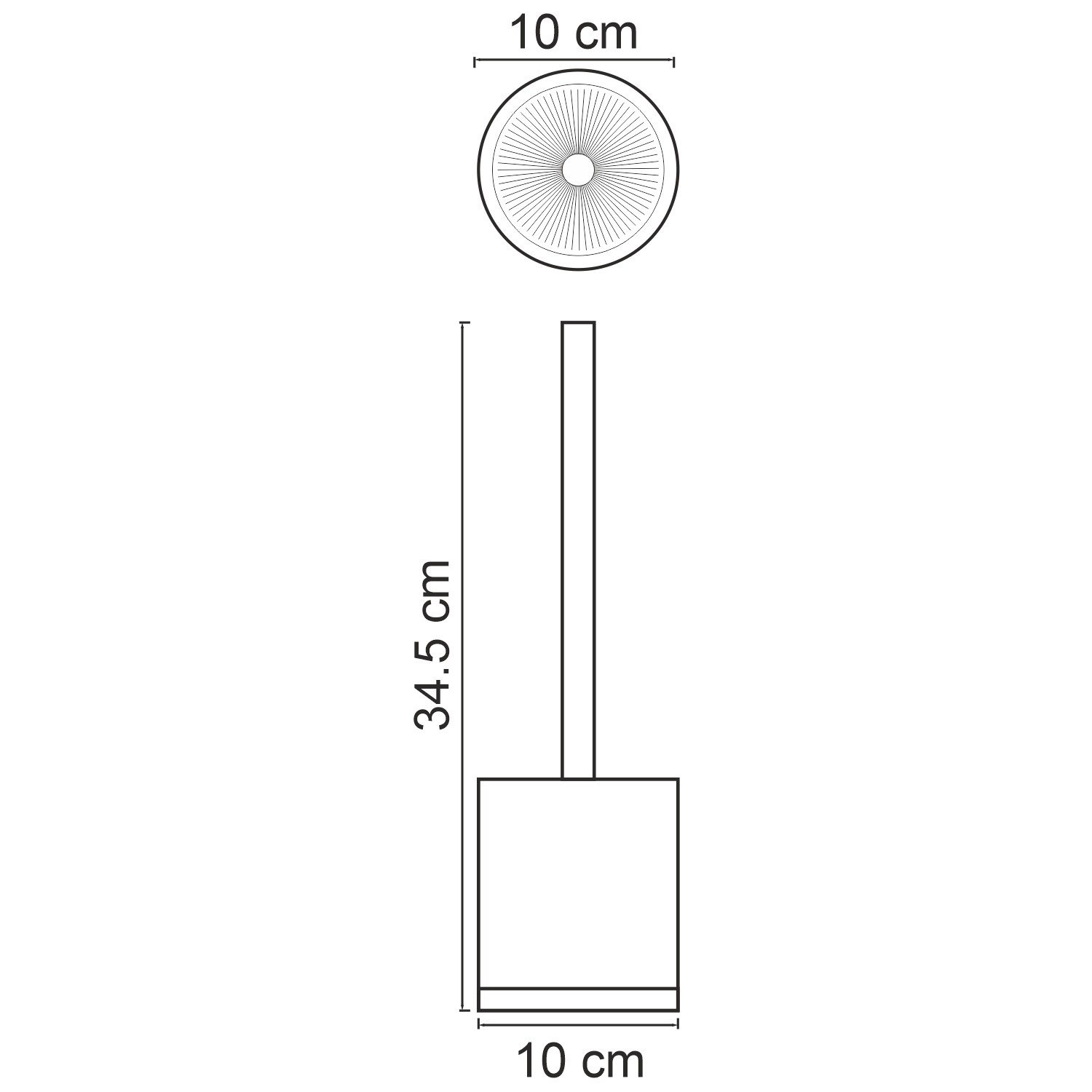 Wasserkraft Mindel Ершик напольный, полирезиновый цвет: белый K-8827