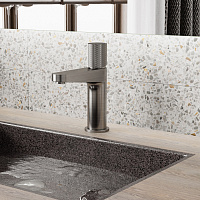 Wasserkraft Tauber 6400 Смеситель для раковины на 1 отв., без дк, излив 10,3 см, цвет: никель 6403