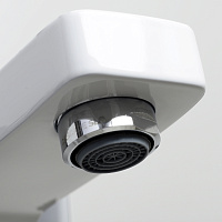 Wasserkraft Aller 1060 Смеситель для ванны с ручным душем, настенный, цвет: белый Soft-touch 1061W