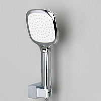 Wasserkraft Aller 1060 Смеситель для ванны с ручным душем, настенный, цвет: белый Soft-touch 1061W