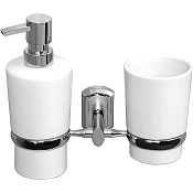 Wasserkraft Дозатор подвесной, фарфор цвет: хром K-28189