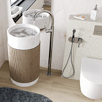 Wasserkraft Main 4100 Смеситель для раковины напольный, без дк, высота излива 91,8 см, цвет: хром 4153