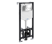 Wasserkraft Aller Инсталляция для унитаза мех. кнопка смыва, шумоизоляция, крепеж, цвет: хром глянц. 10TLT.010.ME.CH01