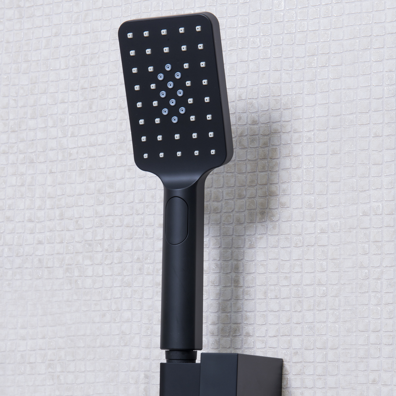 Wasserkraft Abens 2000 Смеситель для ванны с ручным душем и держателем, цвет: черный Soft-touch 2001