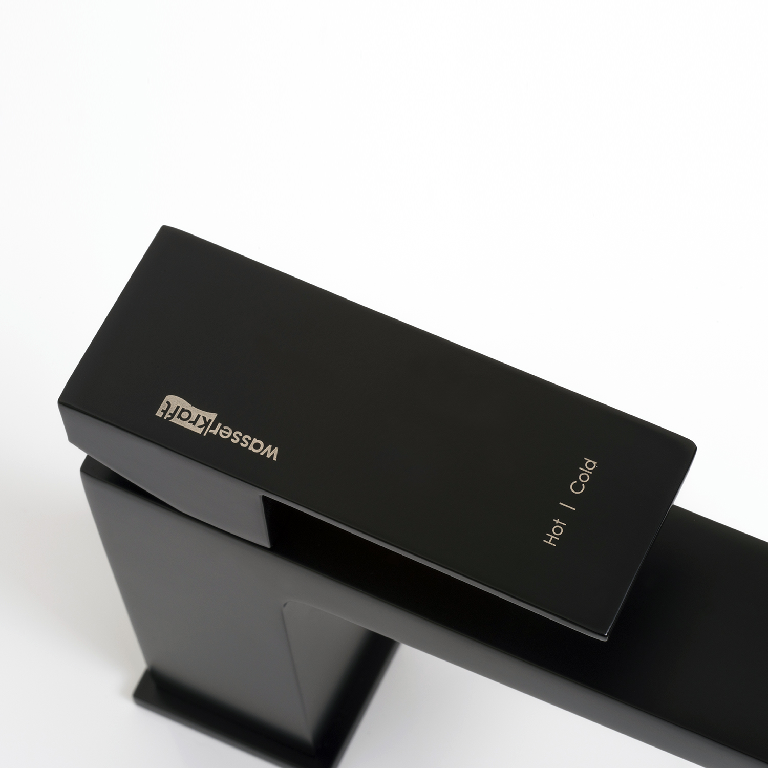 Wasserkraft Abens 2000 Смеситель для раковины 1 отв., излив 10,8 см, цвет: черный soft-touch 2003