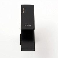 Wasserkraft Abens 2000 Смеситель для раковины 1 отв., излив 10,8 см, цвет: черный soft-touch 2003