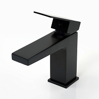 Wasserkraft Abens 2000 Смеситель для раковины 1 отв., излив 10,8 см, цвет: черный soft-touch 2003