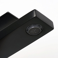 Wasserkraft Abens 2000 Смеситель для раковины 1 отв., излив 10,8 см, цвет: черный soft-touch 2003