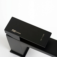 Wasserkraft Abens 2000 Смеситель для раковины 1 отв., излив 10,8 см, цвет: черный soft-touch 2003