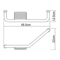 Wasserkraft Поручень подвесной, металлический цвет: хром K-1077L