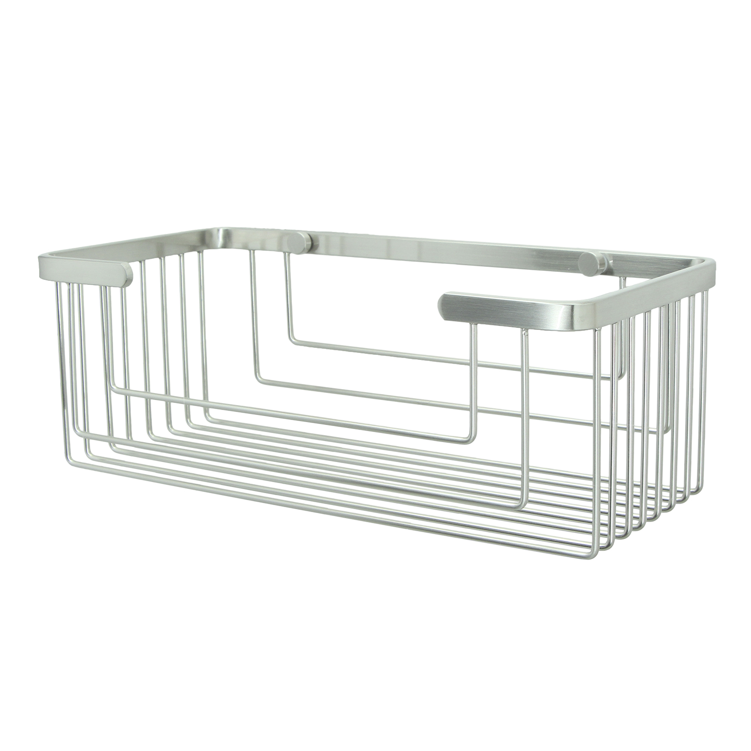 Wasserkraft Полка в ванную комнату подвесная, нержавеющая сталь 27,5x13,3x10h см, цвет: никель K-711N