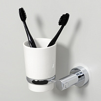 Wasserkraft Стакан для зубных щеток подвесной, фарфоровый цвет: хром K-28228