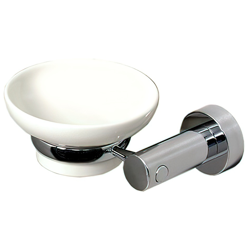 Wasserkraft Мыльница с керамической чашей, подвесная, цвет: хром K-24229