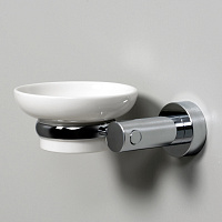 Wasserkraft Мыльница с керамической чашей, подвесная, цвет: хром K-24229