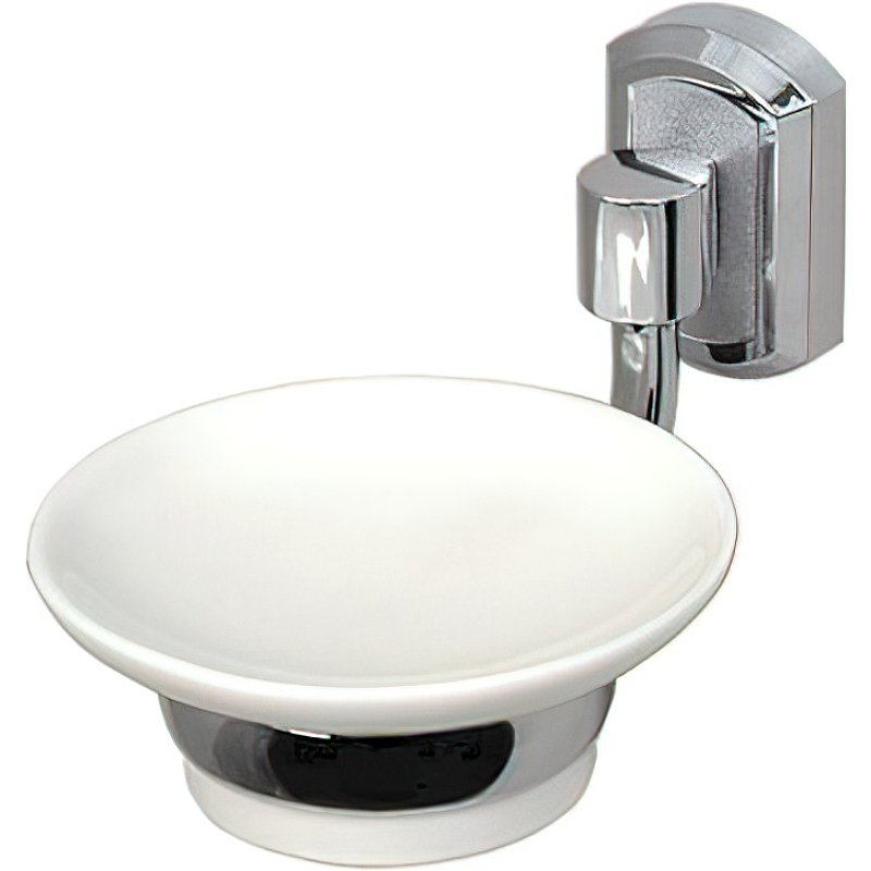 Wasserkraft Мыльница с керамической чашей, подвесная, цвет: хром K-28129