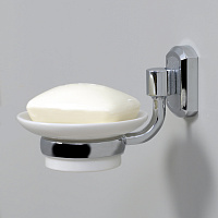 Wasserkraft Мыльница с керамической чашей, подвесная, цвет: хром K-28129