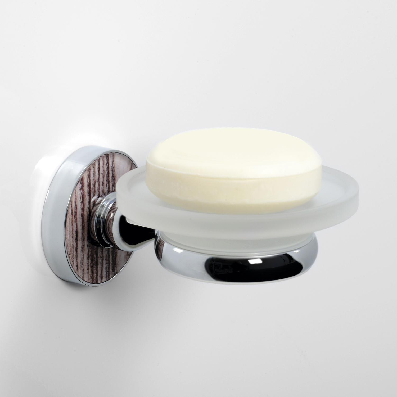 Wasserkraft Regen Мыльница со стеклянной чашей, подвесная, цвет: хром K-6929