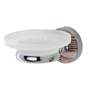 Wasserkraft Regen Мыльница со стеклянной чашей, подвесная, цвет: хром K-6929