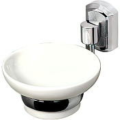 Wasserkraft Мыльница с керамической чашей, подвесная, цвет: хром K-24129