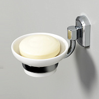 Wasserkraft Мыльница с керамической чашей, подвесная, цвет: хром K-24129