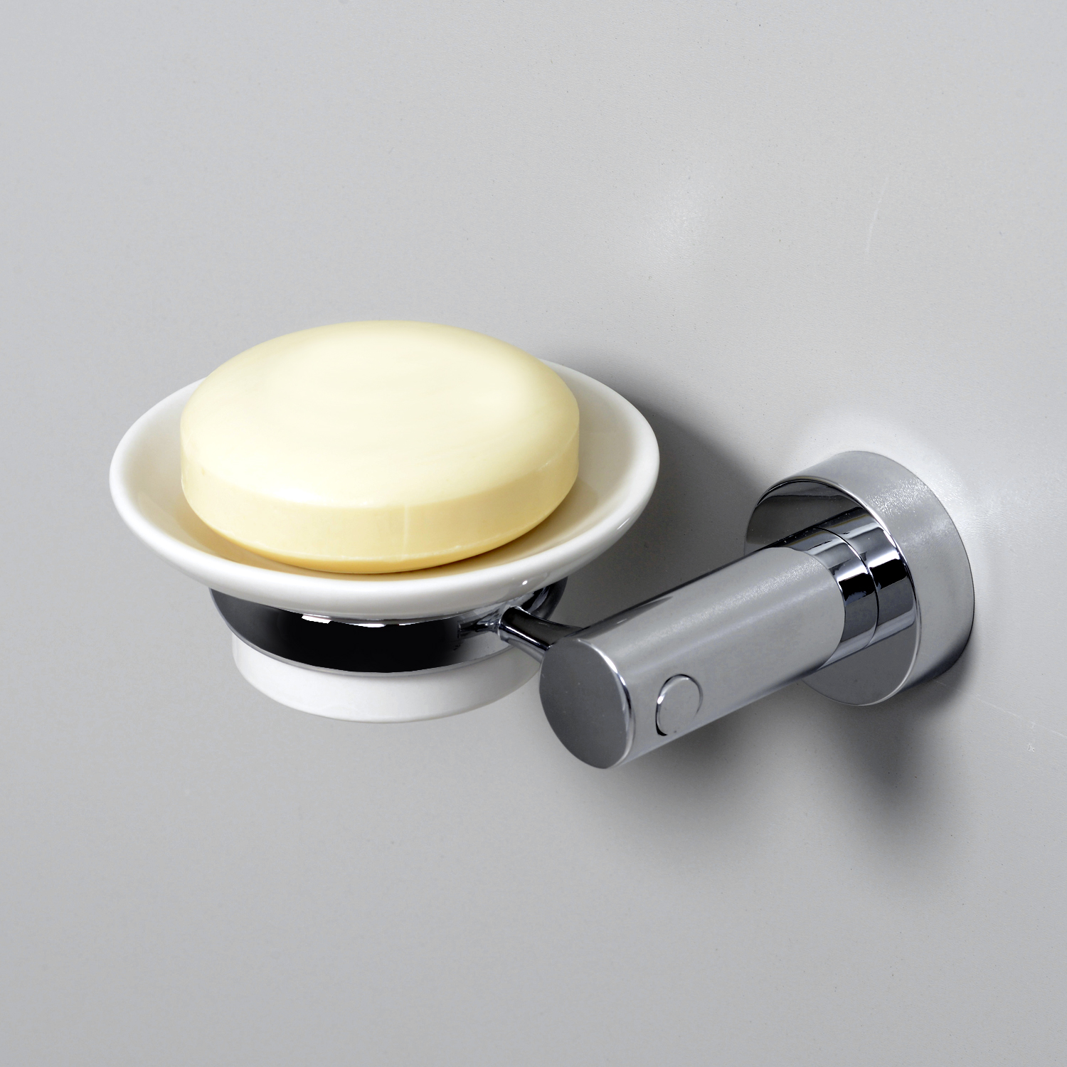 Wasserkraft Мыльница с керамической чашей, подвесная, цвет: хром K-28229