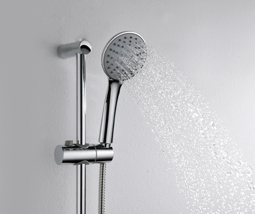 Wasserkraft Набор 3 в 1: стойка для душа, лейка, шланг, 2 смесителя, цвет: хром глянц. 31011