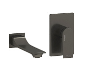 Wasserkraft Смеситель для раковины: внешняя и внутренняя часть, излив, цвет: оружейная сталь брашир. A84563