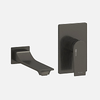 Wasserkraft Смеситель для раковины: внешняя и внутренняя часть, излив, цвет: оружейная сталь брашир. A84563