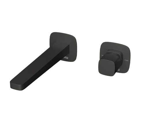 Wasserkraft Nuthe Смеситель для раковины: внешняя и внутренняя часть, излив, цвет: черный матовый A9151.315