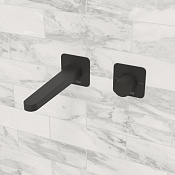 Wasserkraft Fulda Смеситель для раковины: внешняя и внутренняя часть, излив, цвет: черный матовый A5251.301