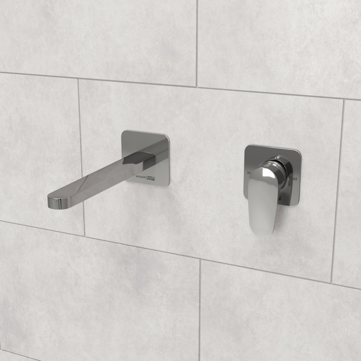 Wasserkraft Weida Смеситель для раковины: внешняя и внутренняя часть, излив, цвет: хром глянцевый A3151.270