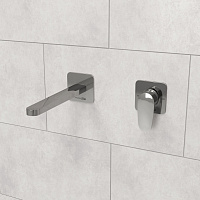 Wasserkraft Weida Смеситель для раковины: внешняя и внутренняя часть, излив, цвет: хром глянцевый A3151.270