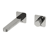 Wasserkraft Mosel Смеситель для раковины: внешняя и внутренняя часть, излив, цвет: хром глянцевый A4651.295