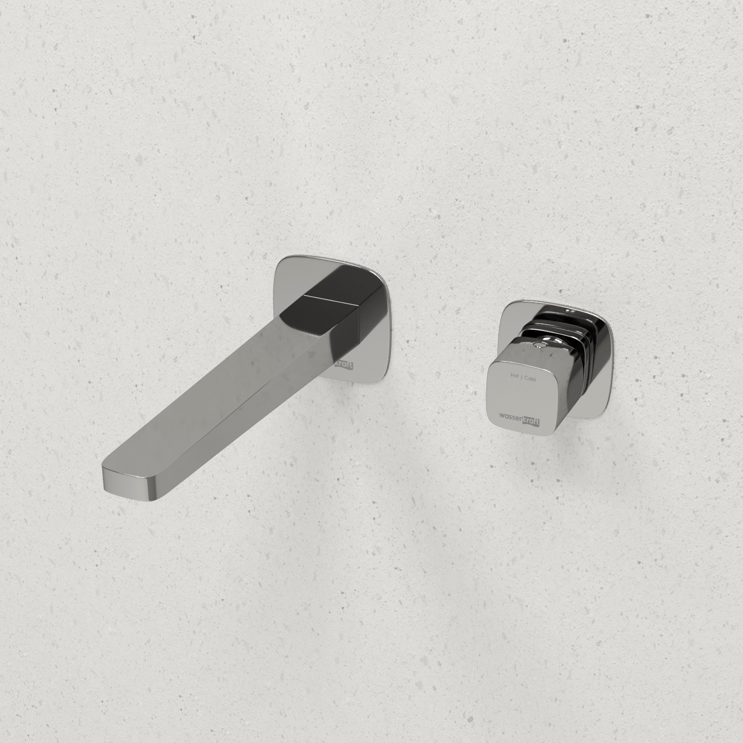 Wasserkraft Naab Смеситель для раковины: внешняя и внутренняя часть, излив, цвет: хром глянцевый A8651.314