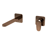 Wasserkraft Asphe Смеситель для раковины: внешняя и внутренняя часть, цвет: розовое золото глянцевое A7751.289