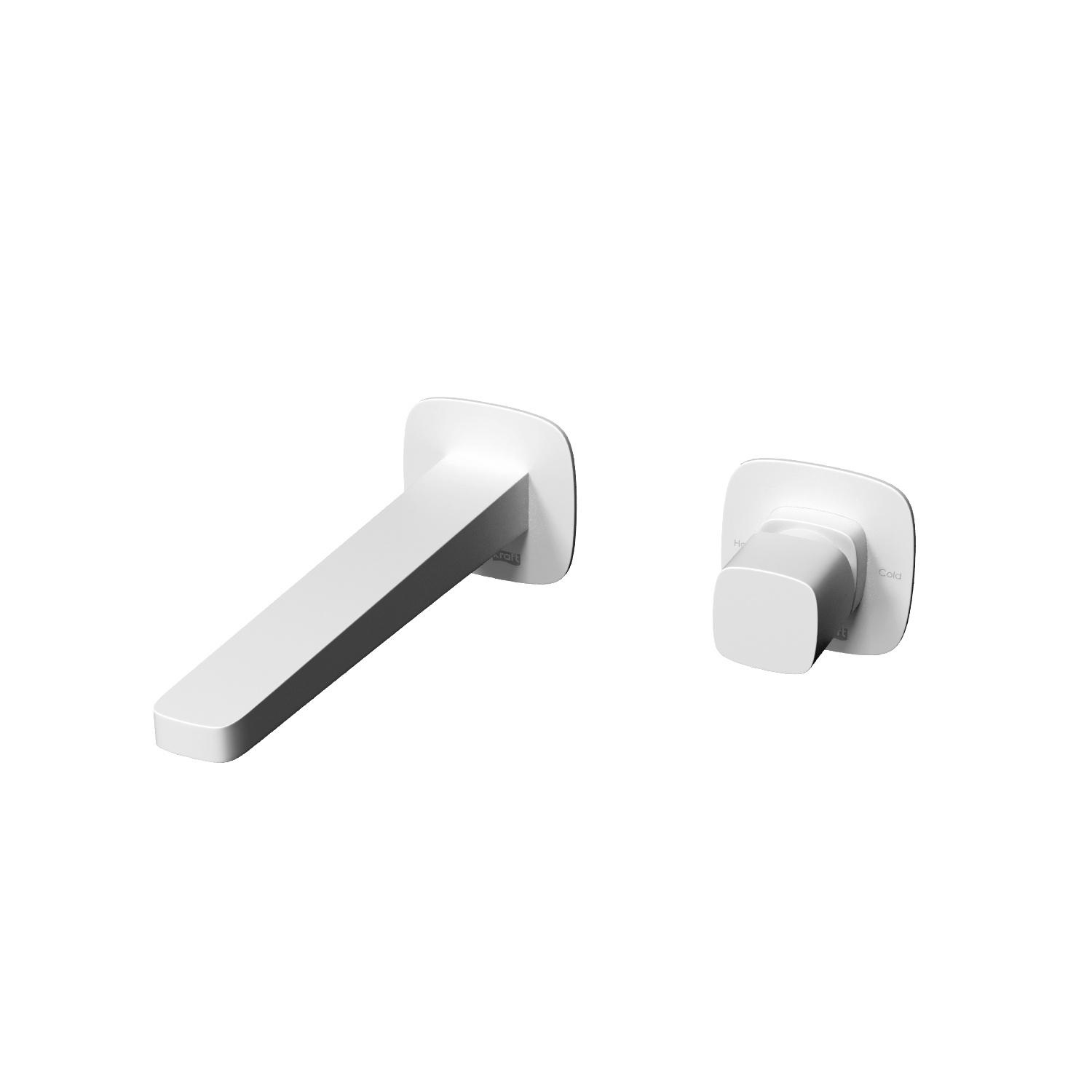 Wasserkraft Saale Смеситель для раковины: внешняя и внутренняя часть, излив, цвет: белый матовый A9551.316