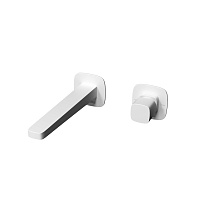 Wasserkraft Saale Смеситель для раковины: внешняя и внутренняя часть, излив, цвет: белый матовый A9551.316