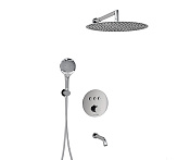 Wasserkraft Комплект для ванны с верхней душевой насадкой, лейкой и изливом встраиваемый цвет: хром A175817