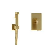 Wasserkraft Гигиенический душ со смесителем и встраиваемой частью, цвет: золото А55094