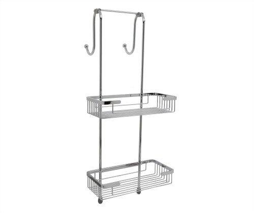 Wasserkraft Dinkel Подвесной держатель с двумя полками 27,5x14 см, высота держ 66,5 см, цвет: chrome K-72222