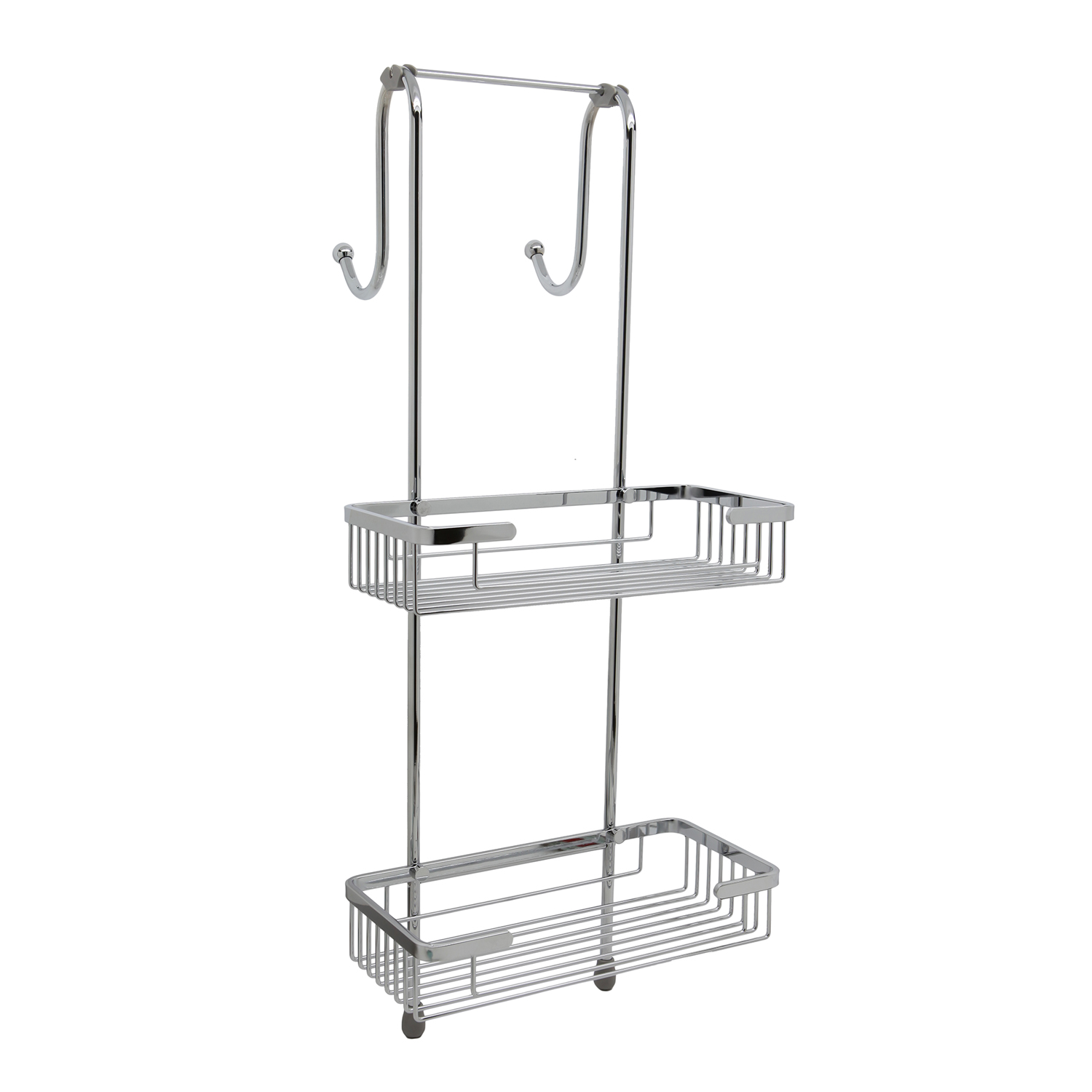 Wasserkraft Dinkel Подвесной держатель с двумя полками 27,5x14 см, высота держ 66,5 см, цвет: chrome K-72222