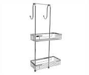 Wasserkraft Dinkel Подвесной держатель с двумя полками 27,5x14 см, высота держ 66,5 см, цвет: chrome K-72222