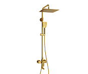 Wasserkraft Душевая стойка: смеситель, ручной душ, шланг, верхний душ, цвет: золото A155.260.201.BG