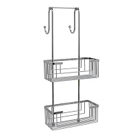 Wasserkraft Полка с подвесным держателем, 27,5х27,3 см, цвет: хром глянцевый K-71122