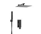 Wasserkraft Abens Смеситель для душа: внешняя и внутренняя часть, цвет: черный матовый A16162