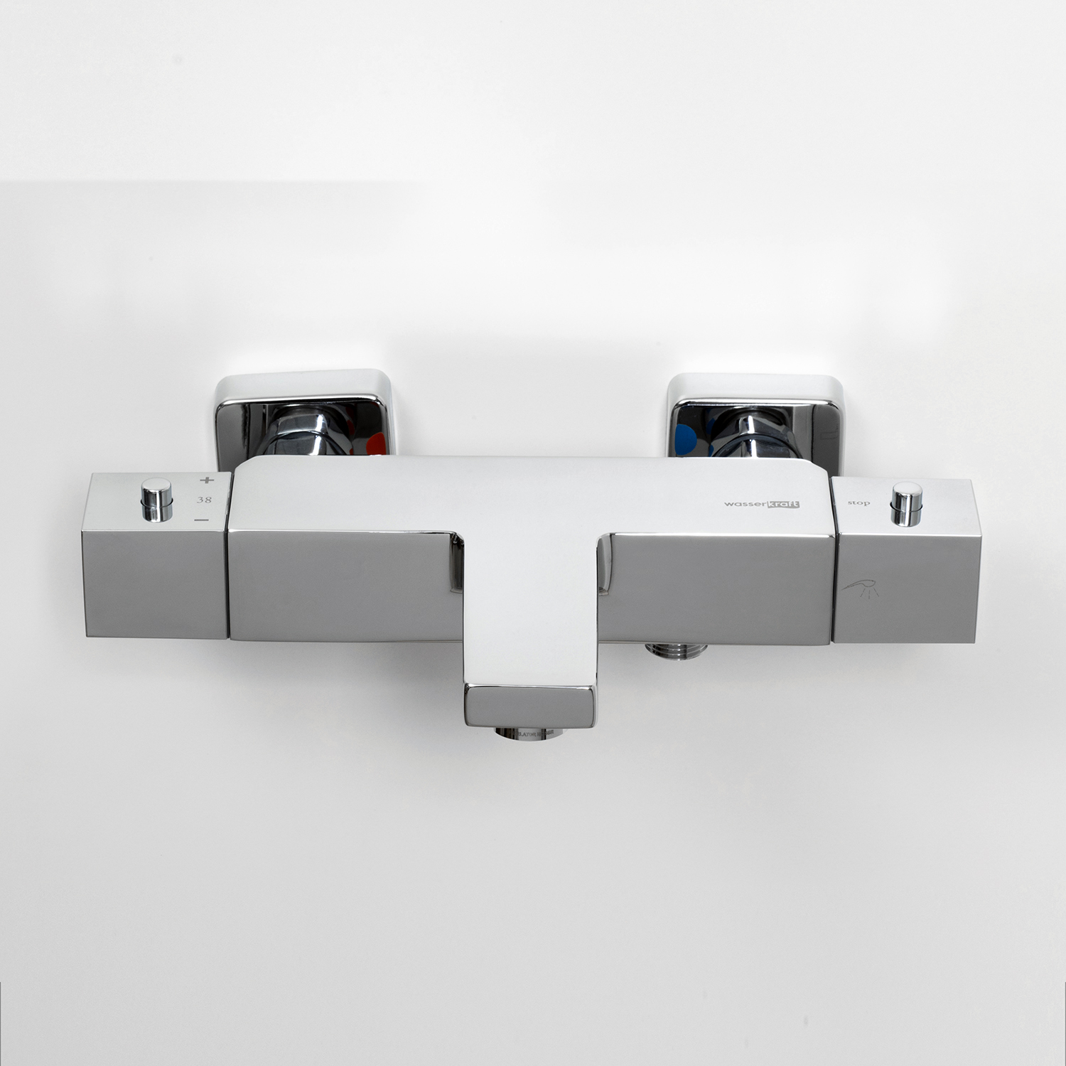 Wasserkraft Alme 1500 Смеситель для ванны термостатический, настенный, цвет: хром 1511 Thermo